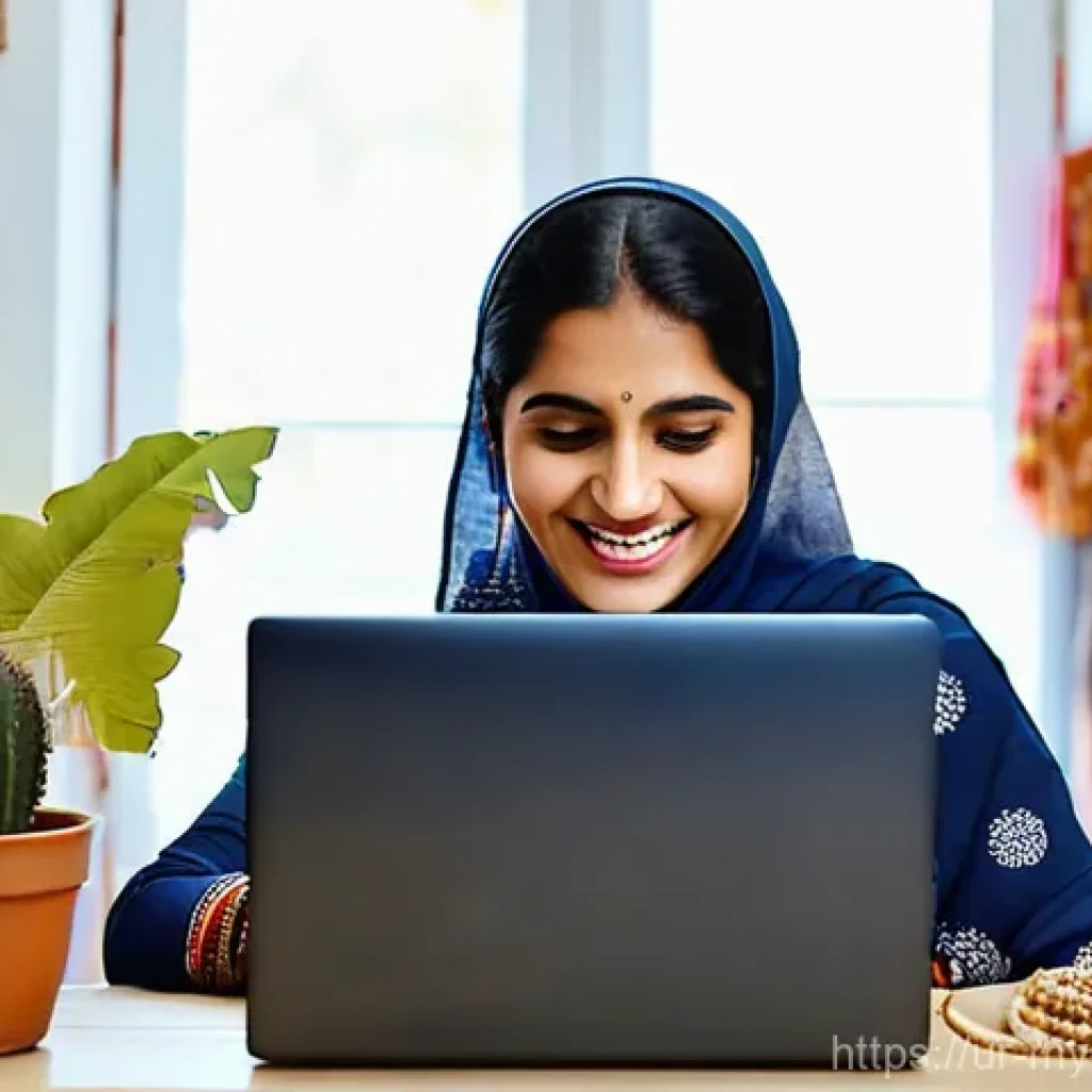 쿠팡에서 굿즈 판매하기 - **Prompt 1: The Joy of Creation and First Sale**
"A candid shot of a Pakistani woman in her cozy...